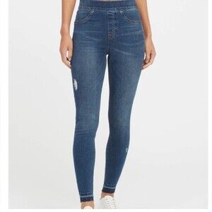 Spanx Distressed Ankle Skinny Jeans Size M